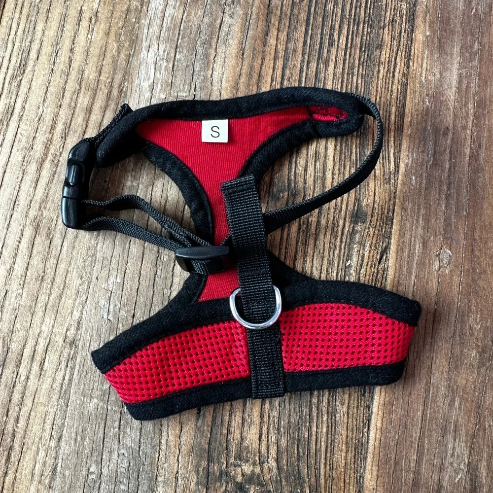 Red and Black Mesh Dog Harness